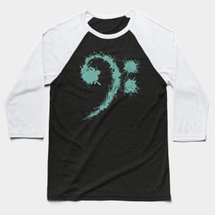 Bass Clef Blue Retro - Cool Funny Music Lovers Gift Baseball T-Shirt